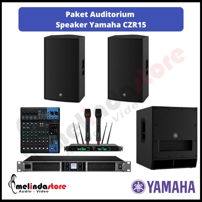 Paket Auditorium Speaker Pasif Yamaha CZR 15 | 2 Speaker 1 Subwoofer